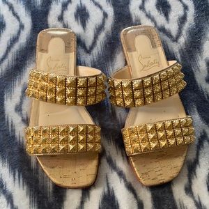 Gold Myriadiam Embelished slides